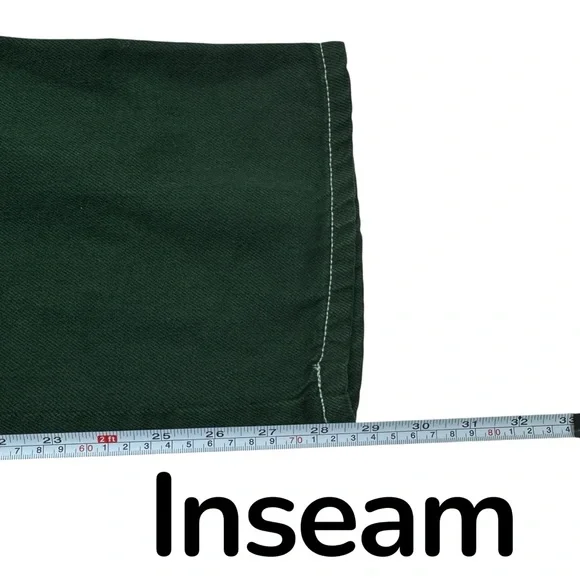 Reformation Cowboy High Rise Straight Jeans Emerald Green Size 26 (meas 28) - Picture 13 of 15